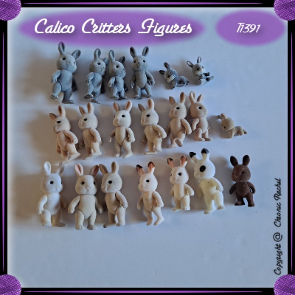 20-Piece Mixed Rabbit Figures - Picture 2 of 3